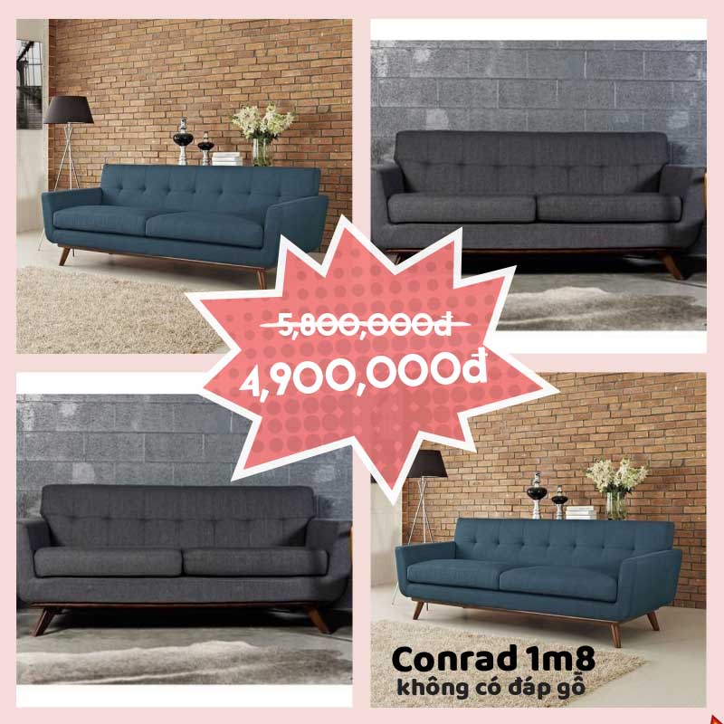 Ghế sofa băng Conrad