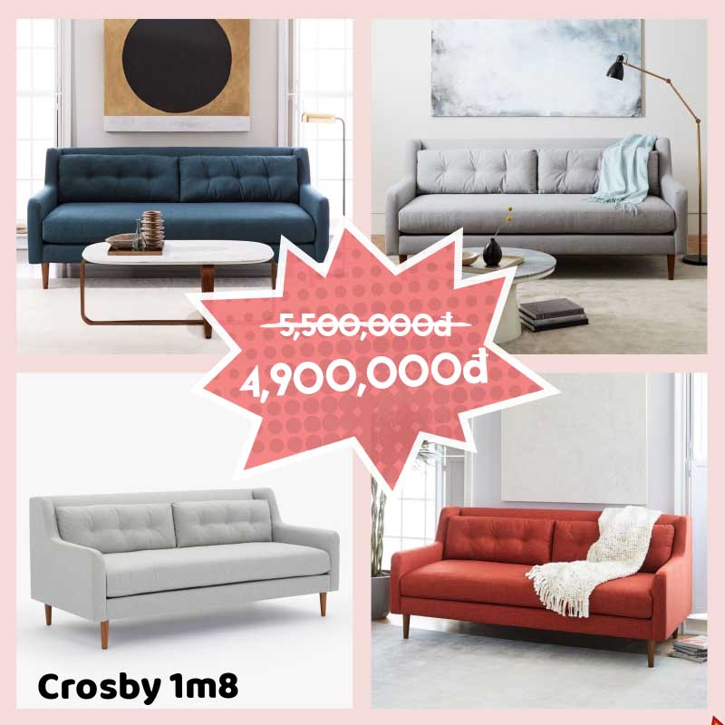 Ghế sofa băng Crosby