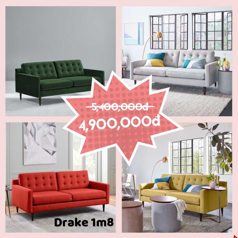 Ghế sofa băng Drake