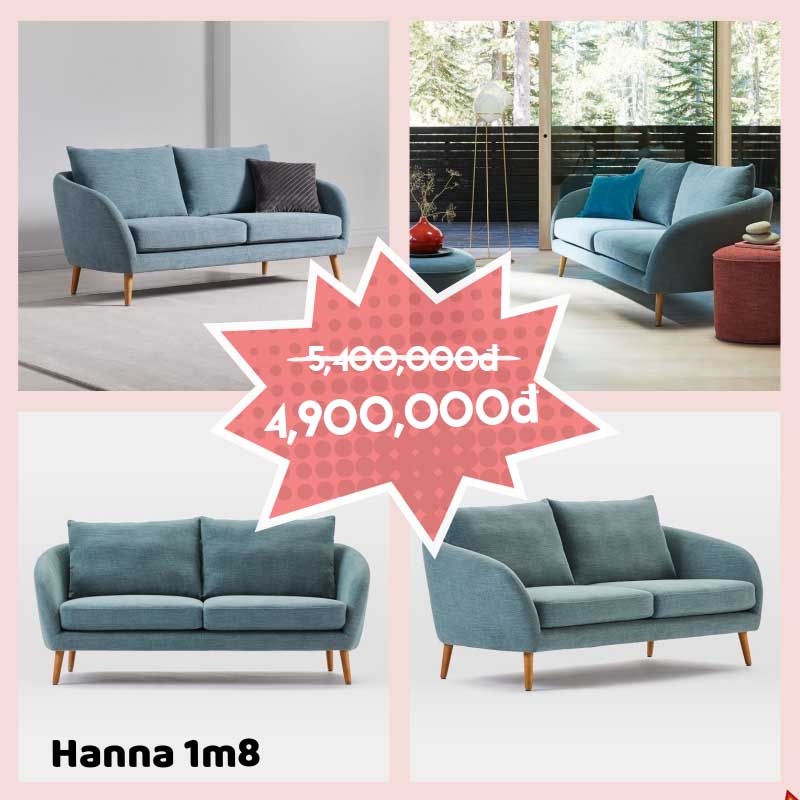Ghế sofa băng Hanna