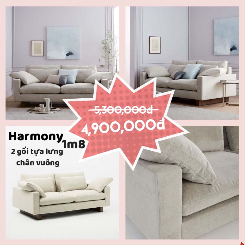 Ghế sofa băng Harmony