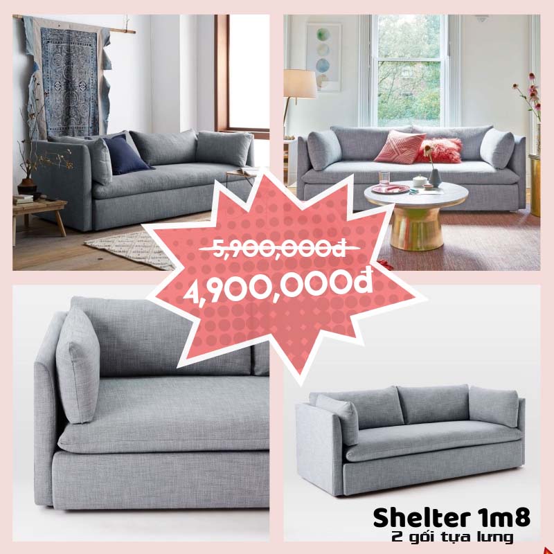 Ghế sofa băng Shelter