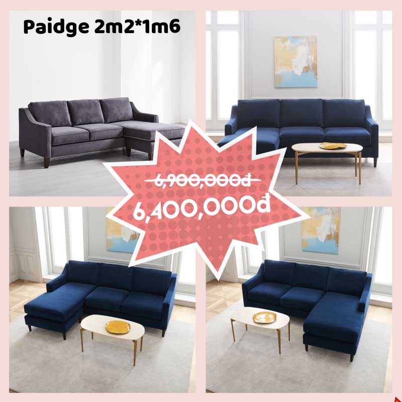 Ghế sofa góc L Paidgle