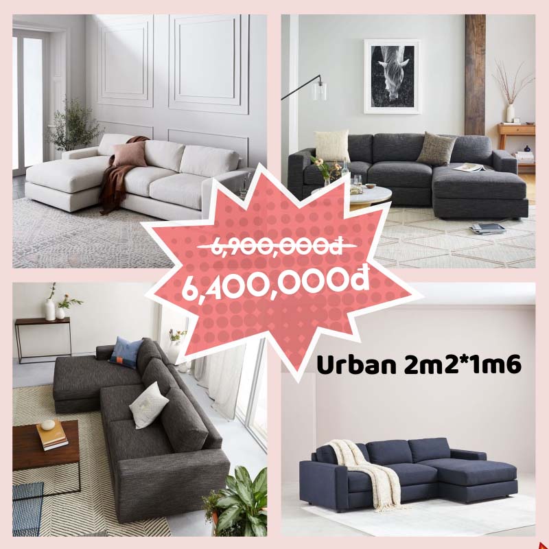Ghế sofa góc L Urban