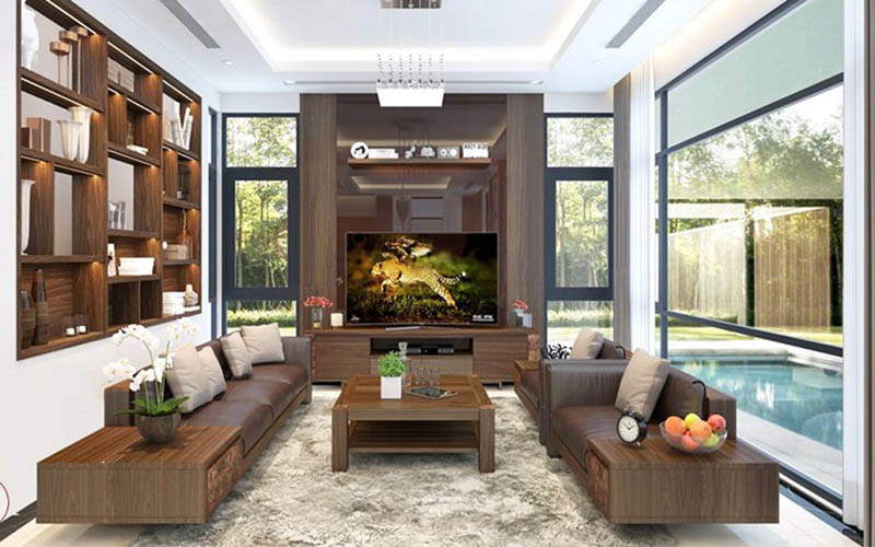 Luu ý về kích thước ghế sofa gỗ